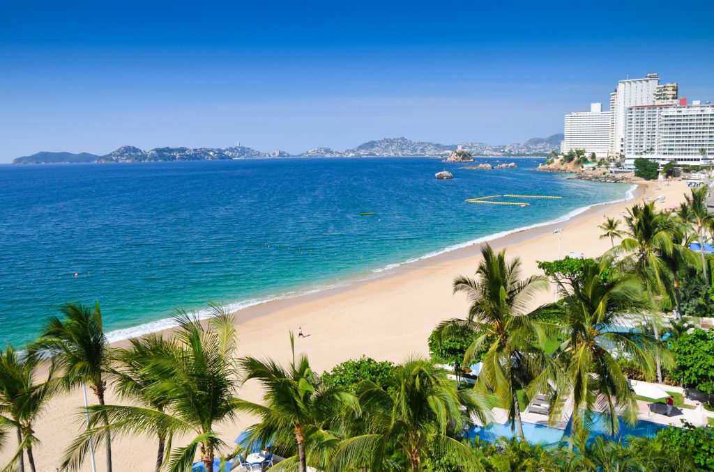 La playa de Acapulco