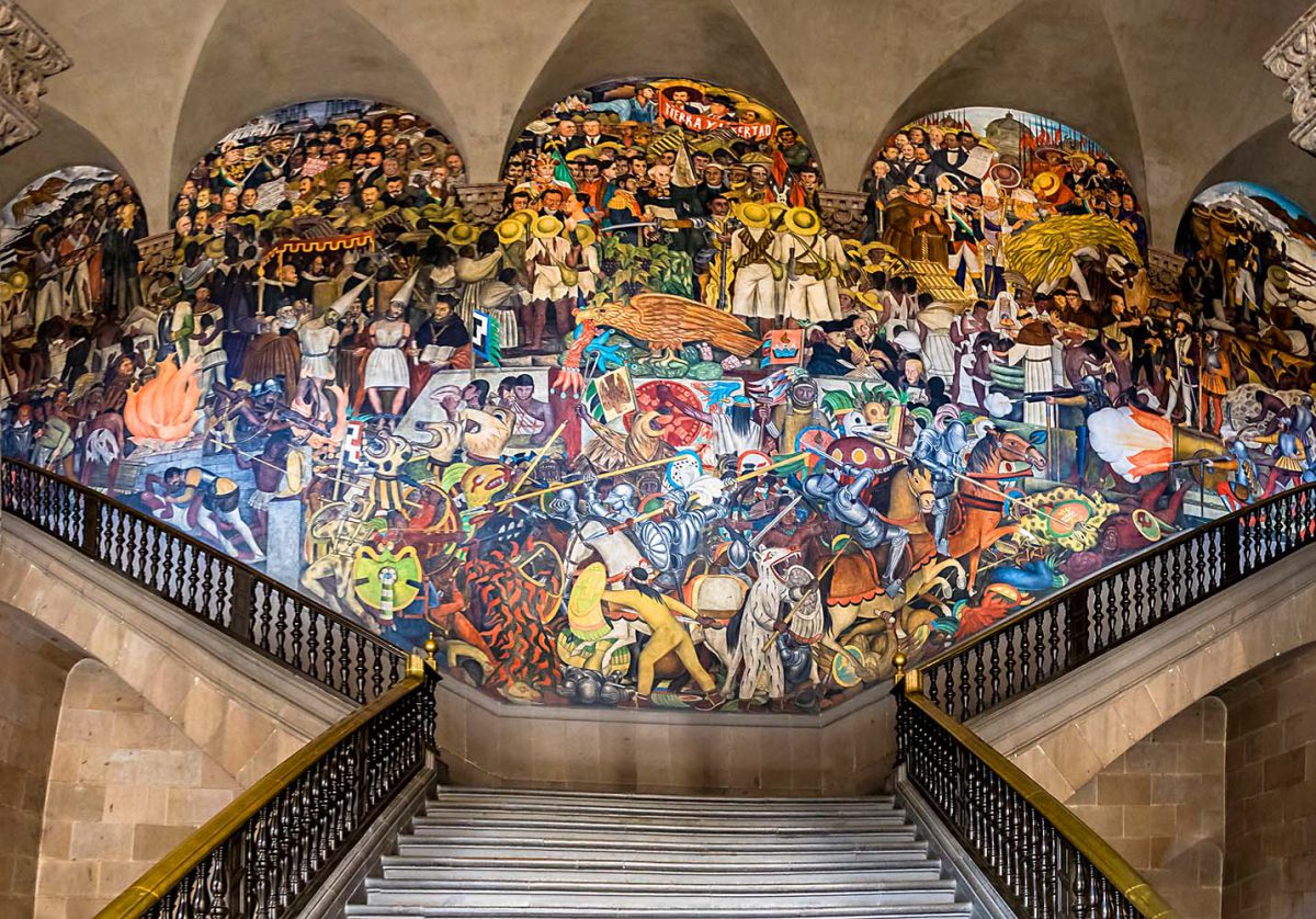 Palacio Nacional Residencia Del Actual Presidente De La Rep Blica En   Murales Del Palacio Nacional Pintados Por Diego Rivera 1200x838 