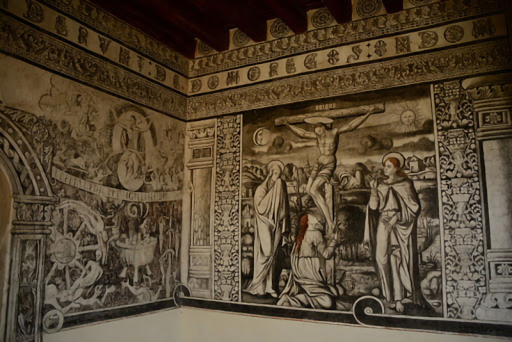 Pintura mural del siglo XVI en el Convento de Acolman